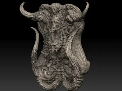 Gigers Necronomicon 3D model