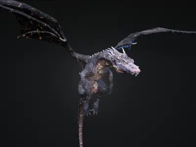 Dragon 1 UE4 and Unity Low-poly 3D model