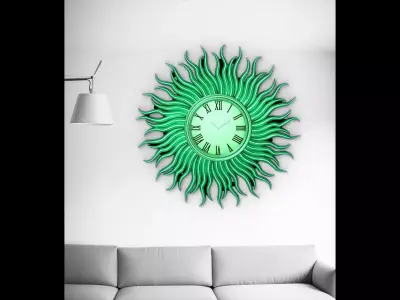 Wall clock 60 cm 3D print model
