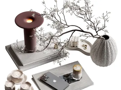 Decorative set 46 3D model shop