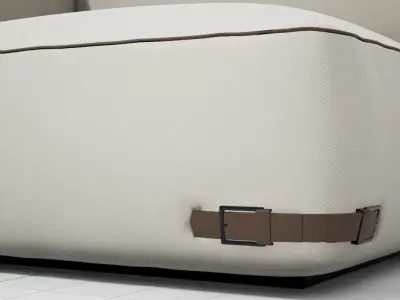 Fendi Soho Sofa 001 UE4 Low-poly 3D model