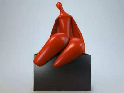Sculpture of Woman in Cuba P 3D print model