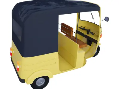 Auto Rickshaw 3D model