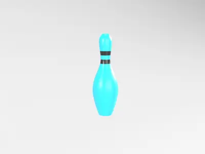 Bowling Pin v1 003 Low-poly 3D model