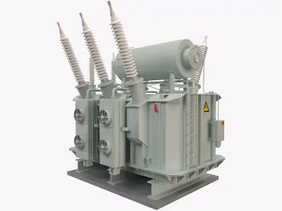 Electrical Transformer 2 3D model