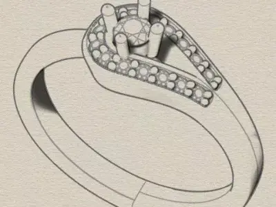 free jewelry engagement ring Free 3D print model