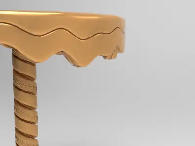 Finiko Side Table Low-poly 3D model