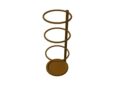 Modern Design Umbrella Stand v1 003 Low-poly 3D model