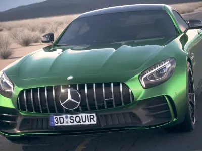 Mercedes AMG GT R 2017 DesertStudio 3D model