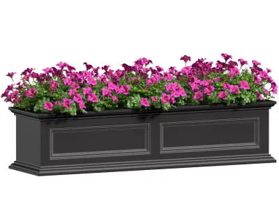 Window and Balcony Flower Box Pot 3D model