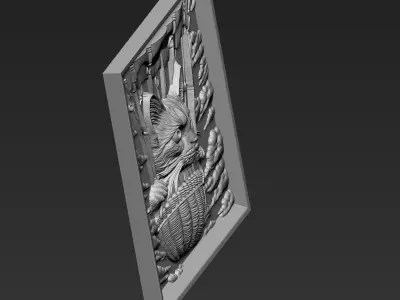Kitten riding a hot air balloon A47 3D print model