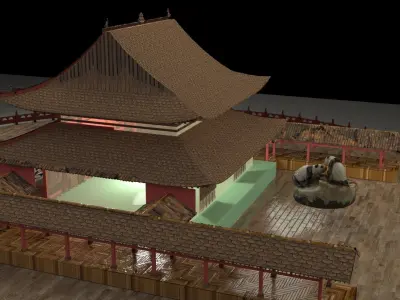 Chinese ancient house 3D model