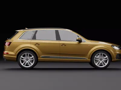 Audi Q7 Tfsi e Brown 3D model