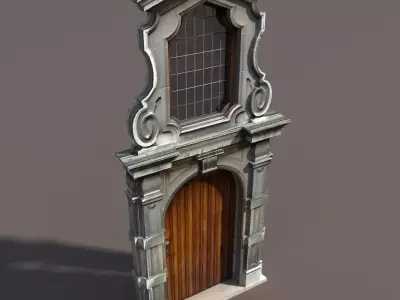 Door Portal Low poly 88 3D model