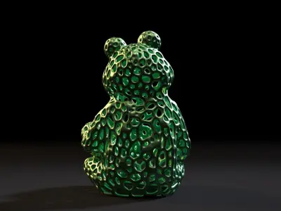 Frog Voronoi 3D print model
