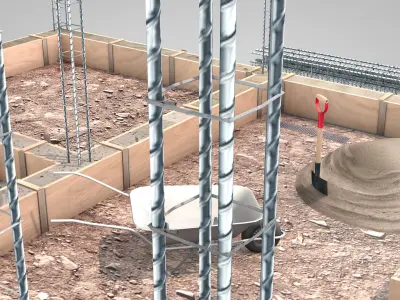 Construction Site - Small Phase 1 3D model