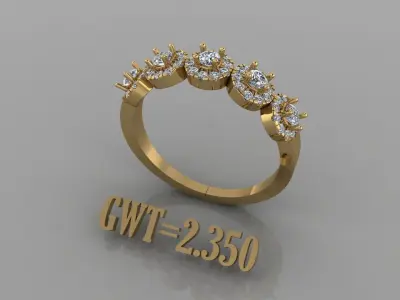FASION RING  3D model 5