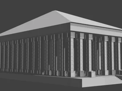 Roman Temple 3D model
