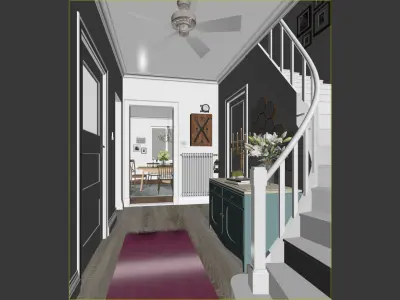 IN 22 Lobby Stair 3D model