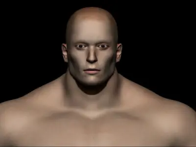 base mesh male  Low-poly 3D model