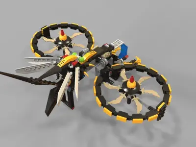 Lego Copter game 3D model