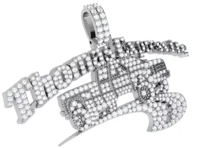 Car Diamond Pendant 4584 3D print model