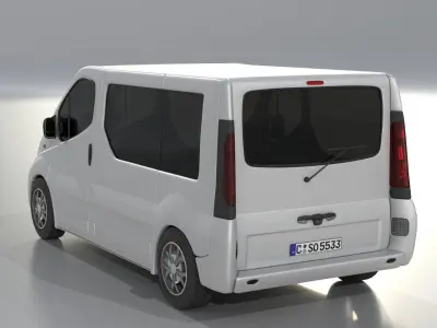 Renault Trafic 2005  Low-poly 3D model