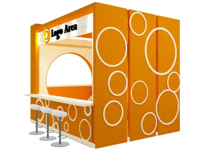 Booth Exhibition Stand a5 3D model