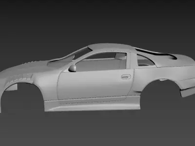 Nissan 300ZX Tuning Body For Print 3D print model