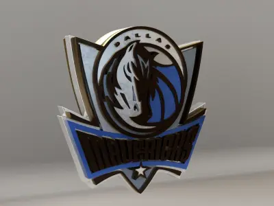 NBA Dallas Mavericks Logo 3D model
