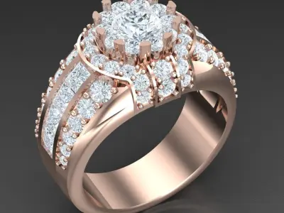 Luxury Men Rings Designs 5MR002 3D print model