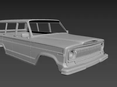 Jeep Grand Wagoneer 1973 Body For Print 3D print model