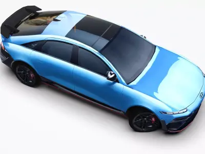 Hyundai ioniq 6N 2026 Low-poly 3D model