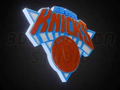 New York Knicks logo - Cinematic - 3D print 3D model