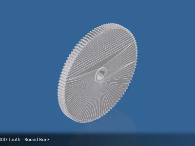 100-Tooth Spur Gear 03 3D print model