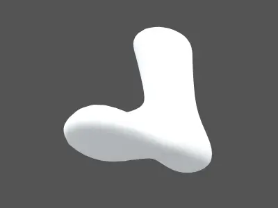 Sock Icon v2 001 Low-poly 3D model