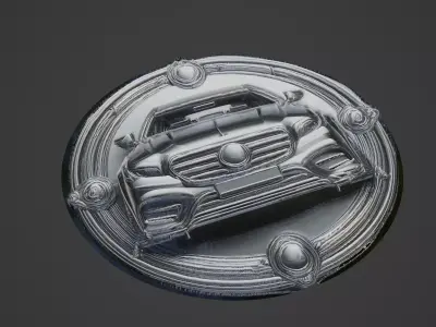 Car Pendant Medallion 3D print model