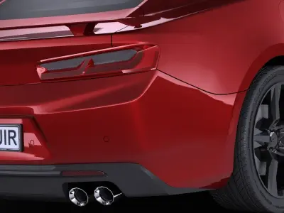 Chevrolet Camaro SS CG 2017 LowPoly 3D model