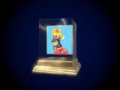 Mutant Ape 16 Gold Club Low-poly 3D model