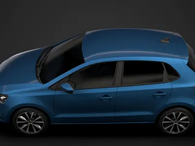 Volkswagen Polo TDI 5d Typ6C 2017 3D model