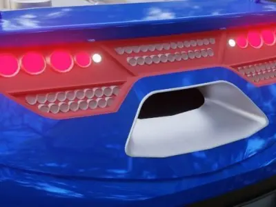 Chicane Hotwheels 3D model