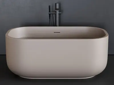 Ceramica Cielo Dafne art DABAT Bathtub Low-poly 3D model
