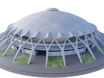 PALAZZETTO DELLO SPORT ROME Pier Luigi Nervi 3D model