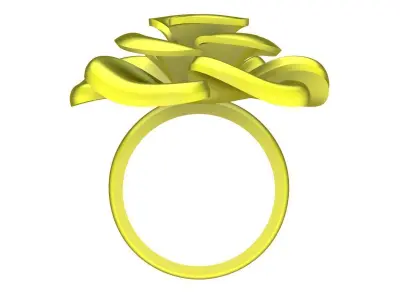 Luxury Flower Ring 3D Model for Jewelry Casting 4431 3D print model