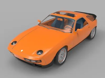 1981 Porsche 928 3D model