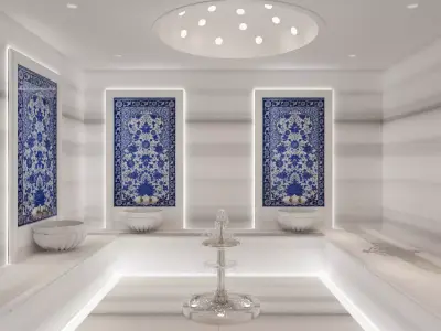 Modern Ottoman Wellness- Luxury Turkish Hammam Spa 3D model