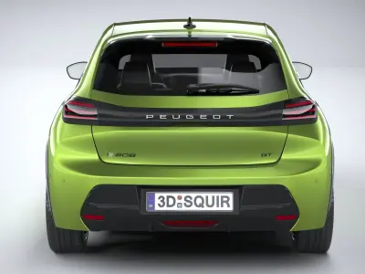 Peugeot 208 2024 3D model