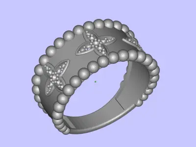 Women Single Ring  3D print model