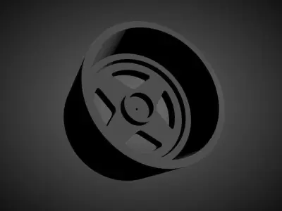 Enkei Apache II scalable and Printable rim  3D print model
