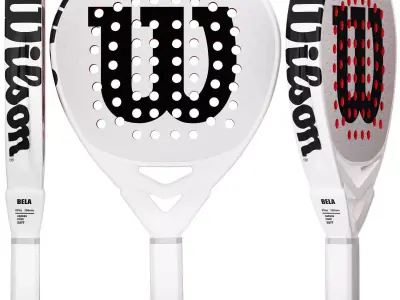 padel racket wilson bela pro  3D model